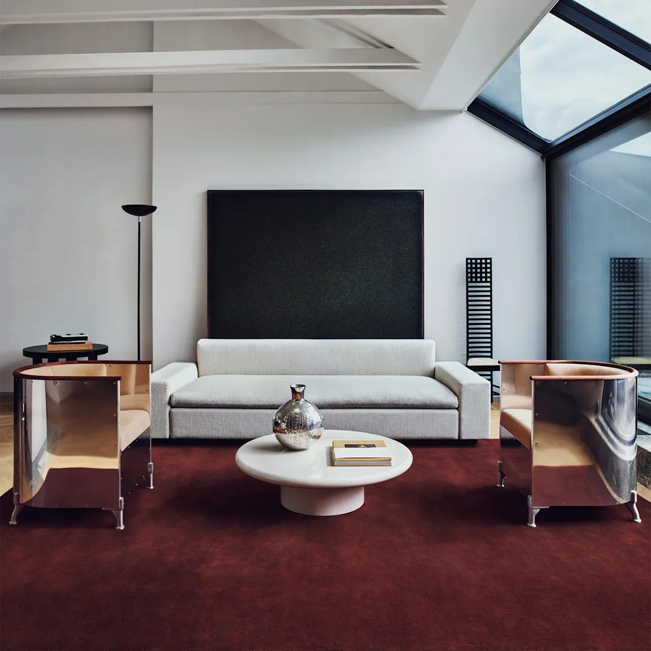 Grand Deep Wine Wool Rug