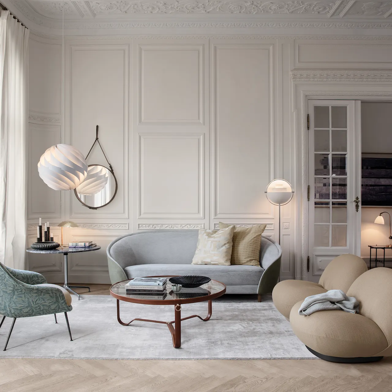 Adnet Coffee Table Ø100 cm